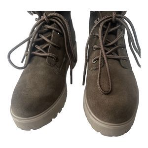 Timberland Waterproof Boots Women’s Carnaby Suede Olive Green - Size 8